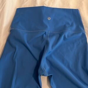 Blue lululemon athletic leggings tights pants size 6